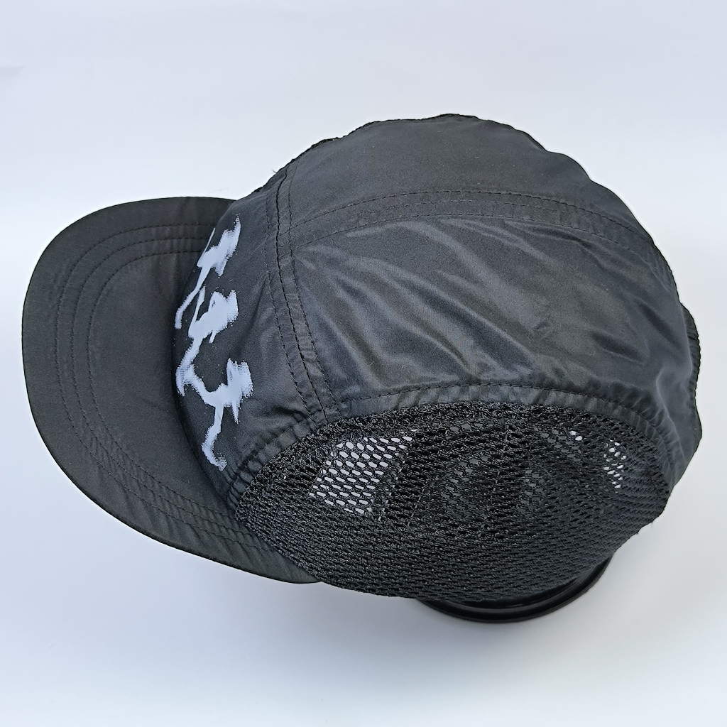 Jual Topi 5 Panel Topi Olahraga Running Topi Outdoor Warna Hitam Sablon ...