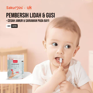 Sakumini Oral Cleaner Alat Pembersih Lidah Gigi Mulut Bayi Gauze Stick