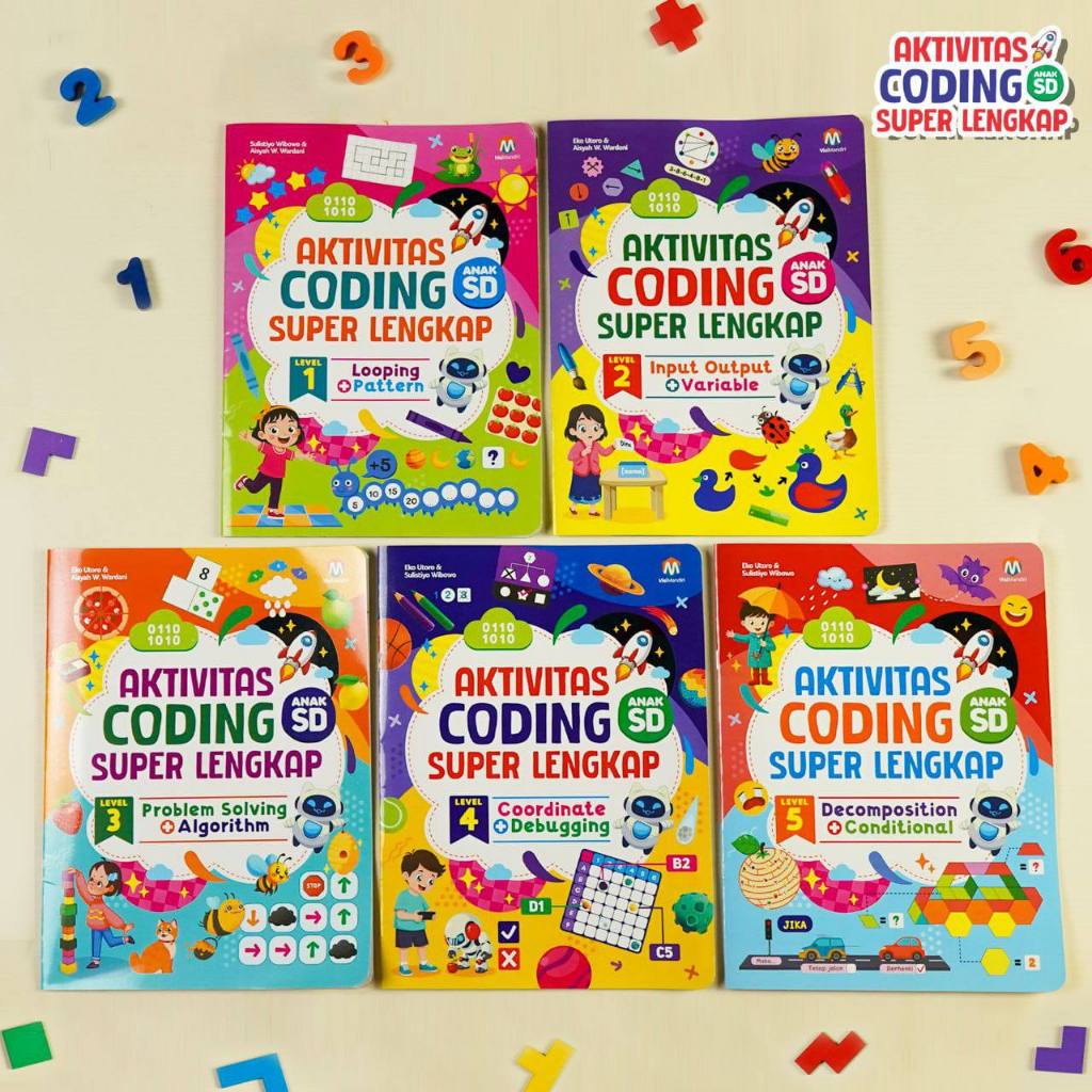 Jual [ISI 5 BUKU] PAKET AKTIVITAS CODING SUPER LENGKAP - CODING FOR ...