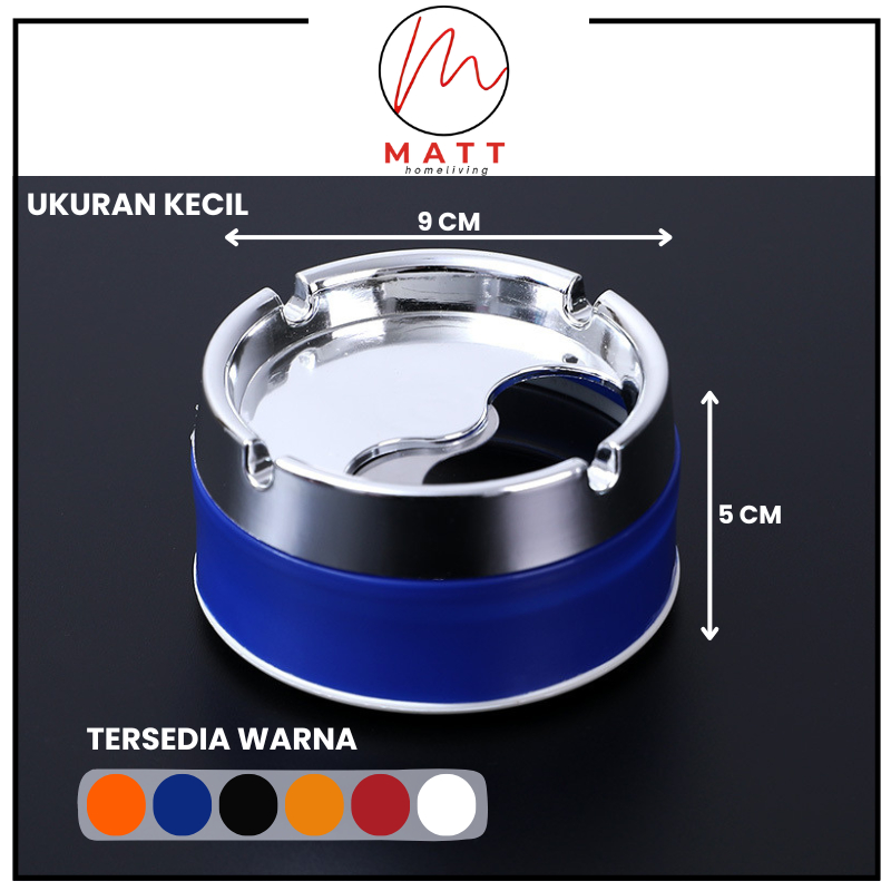 Jual MATT Asbak Putar Tutup / Asbak Portable Rotation Enclosed / Asbak ...