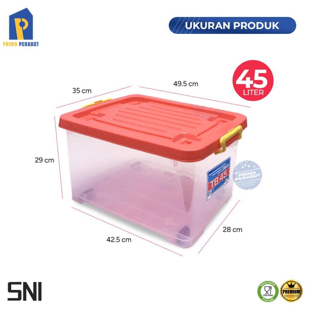 Jual Storage Box Organizer 45 Liter Kotak Penyimpanan Serbaguna ...