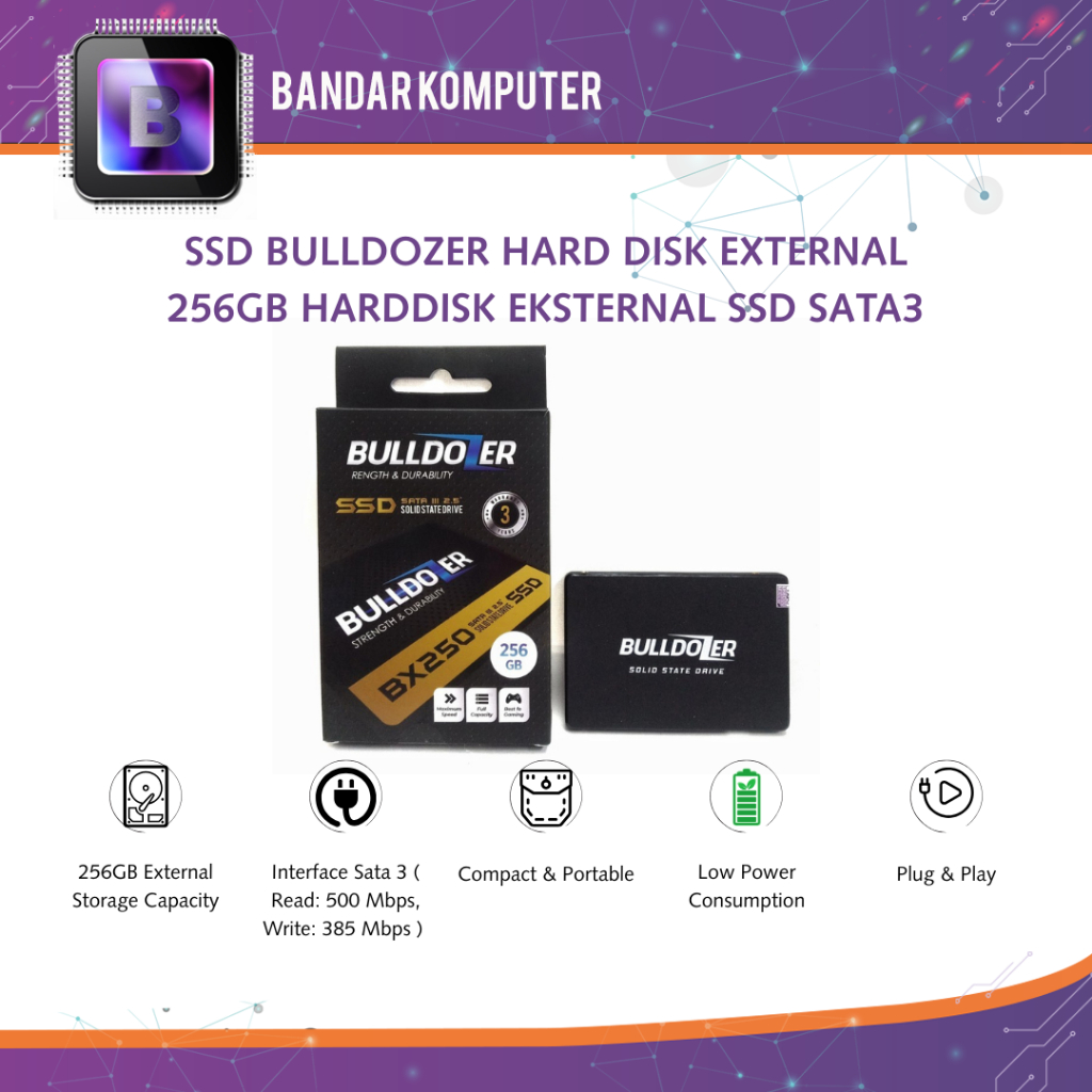 Jual SSD BULLDOZER HARD DISK EXTERNAL 256GB HARDDISK EKSTERNAL SSD ...