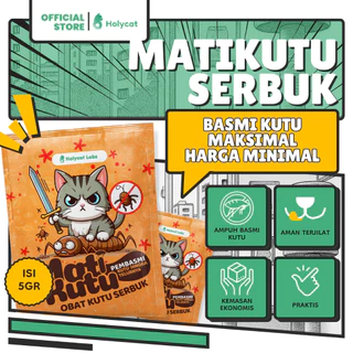 Holycatlabs MKS Mati Kutu Serbuk untuk Kutu Kucing dan Anjing 5gr