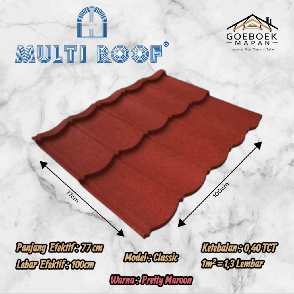Jual Genteng Metal Pasir MultiRoof 0,40mm SNI | Shopee Indonesia