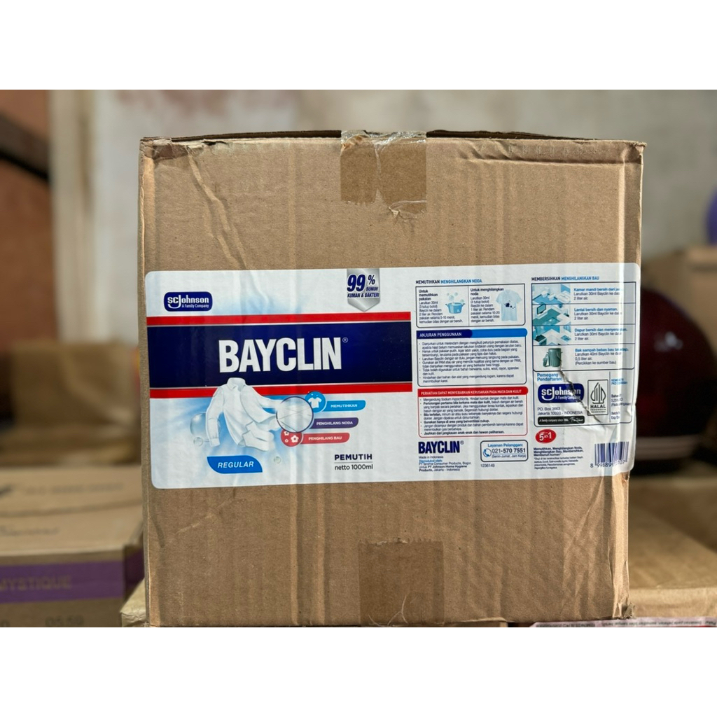 Jual Bayclin 1 liter @ 12 botol / 1 dus | Shopee Indonesia
