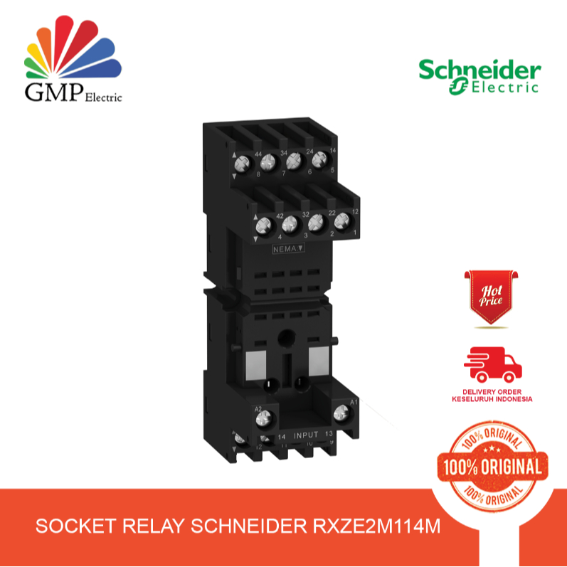 Jual Socket Relay Schneider RXZE2M114M (Connector) (u/RXM2 & RXM4 ...