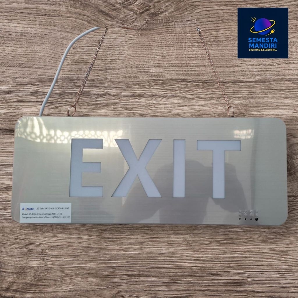 Jual Lampu Emergency EXIT Sign Petunjuk Arah Emergency LED Lampu ...