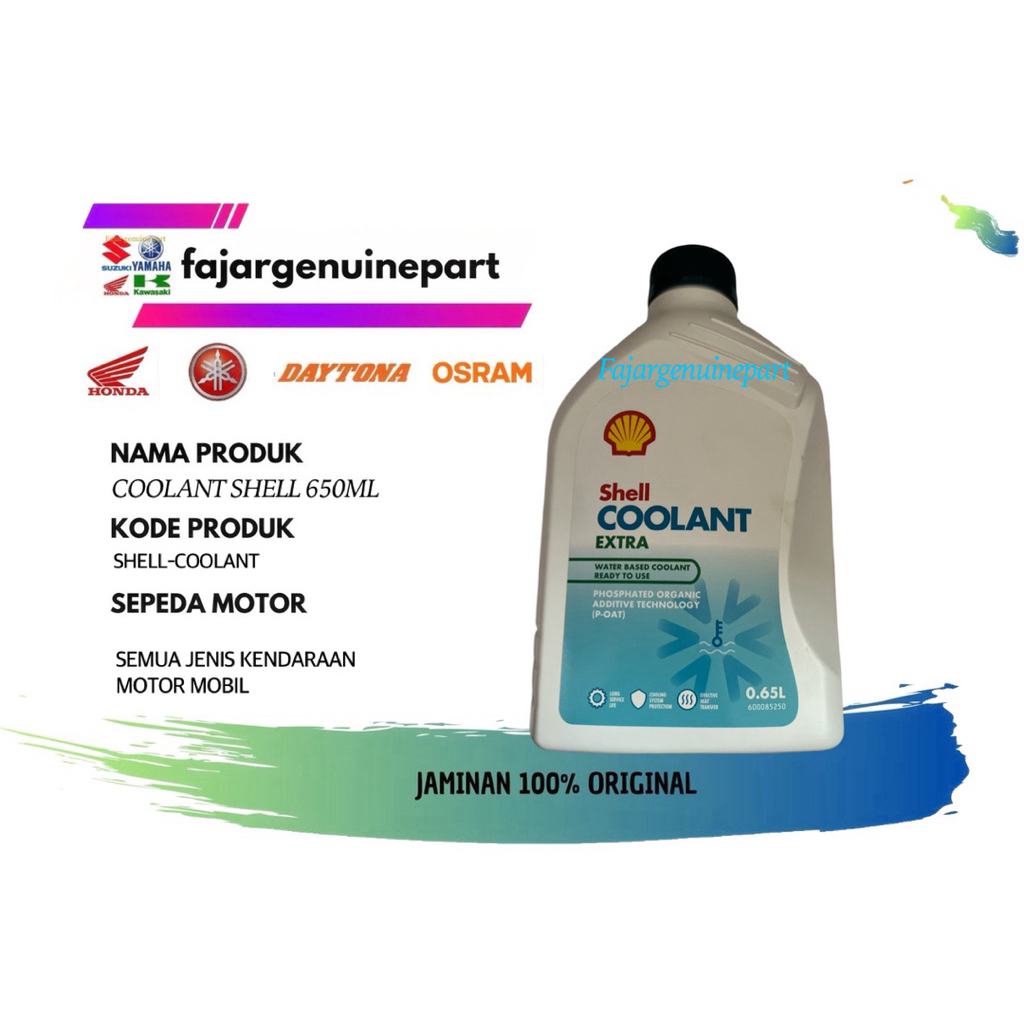 Jual COOLANT AIR RADIATOR SHELL COOLANT EXTRA 650ML 100% ORIGINAL SHELL ...