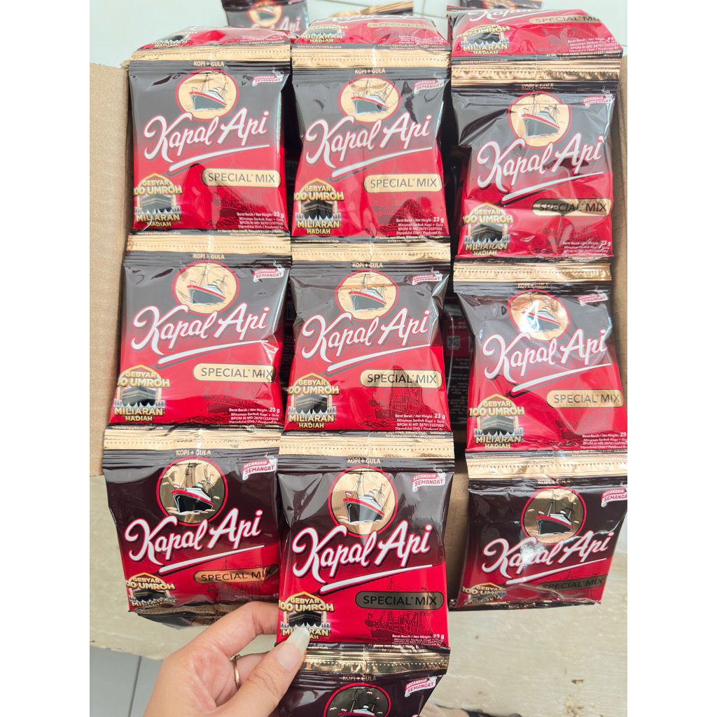 Jual Kapal Api Special MIX isi 11 Sachet ( kopi hitam + gula isi 11 ...