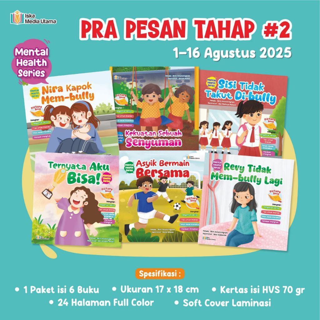 Jual [ISKA MEDIA UTAMA] Mental Health Series (6 buku) | Buku Kesehatan ...