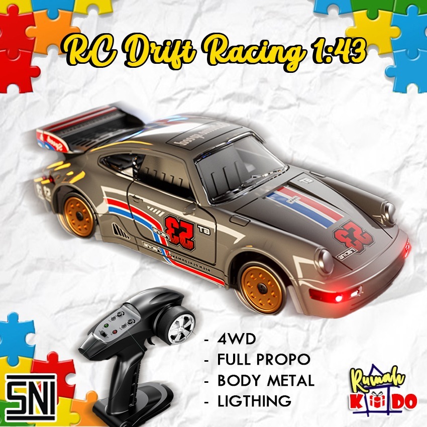 Jual [FREE BATERAI] [COD] RC Drift Racing 1:43 Cars FULL PROPO ...