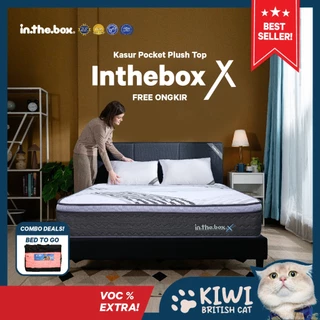 [PROMO] INTHEBOX X (Plush Top) Kasur Spring Bed | GRATIS Kasur Bed To Go + Bantal | Ukuran Kasur 90x200, 100x200, 120x200, 140x200, 160x200, 180x200, & 200x200 | kasur berkualitas
