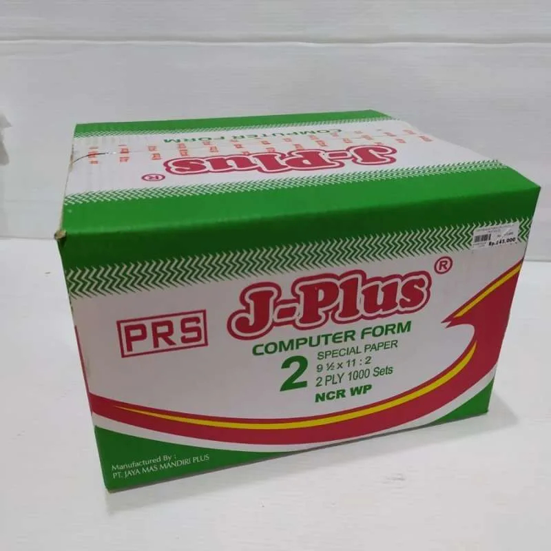 Jual KERTAS KOMPUTER CONTINUOUS FORM 2 PLY 9,5X11 PRS J-PLUS | Shopee ...