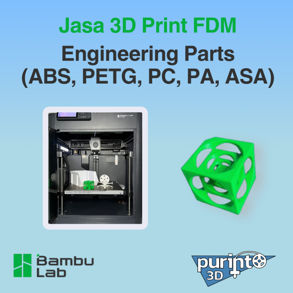 Jual Jasa Print 3D (FDM) Engineering Parts ABS, PETG, PC, ASA (free ...
