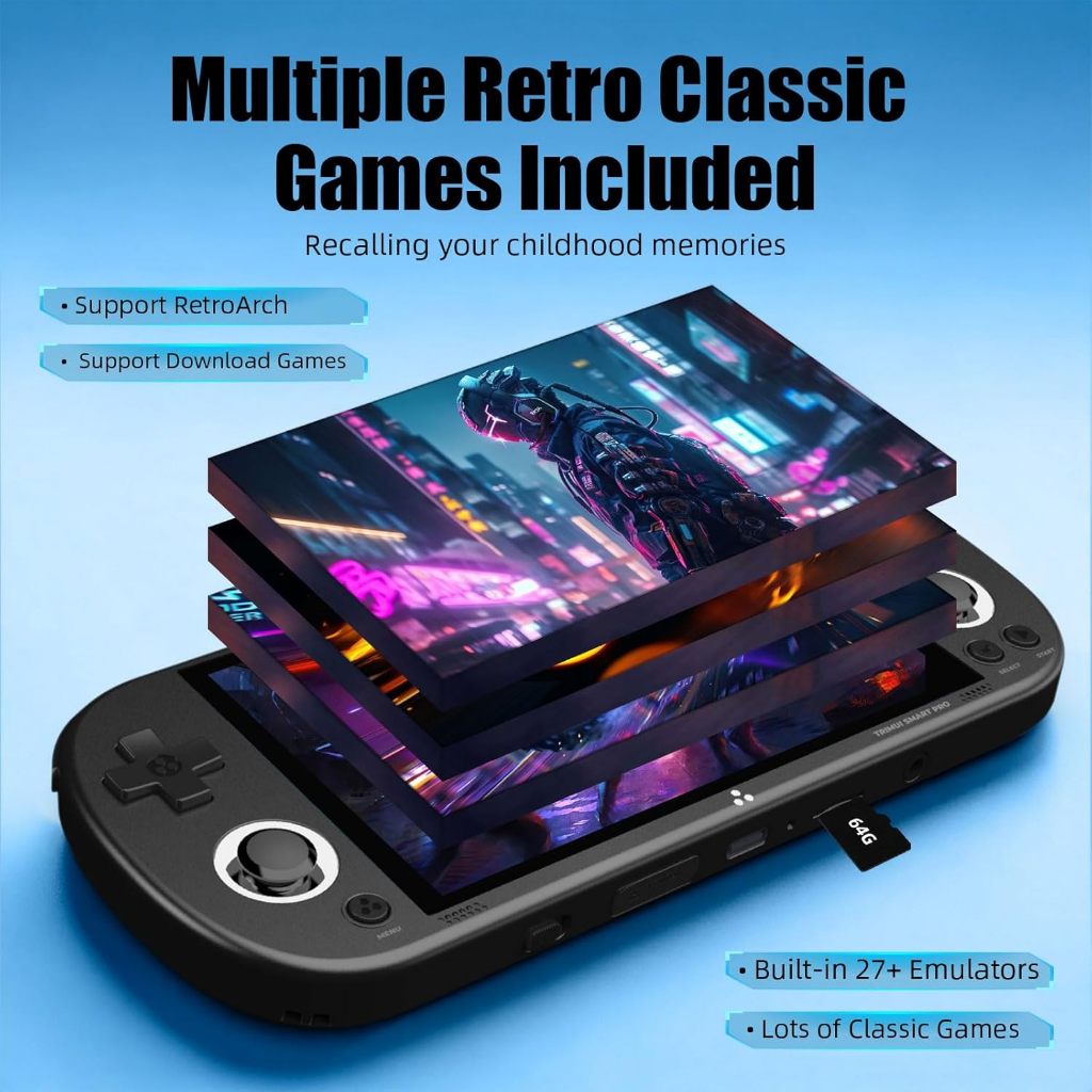Jual Trimui Smart Pro Handheld Portable Game Console 4.96''IPS Screen ...