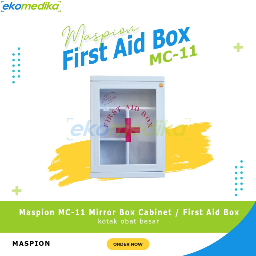 Jual Maspion MC-11 Mirror box cabinet / first aid box / kotak P3K obat ...