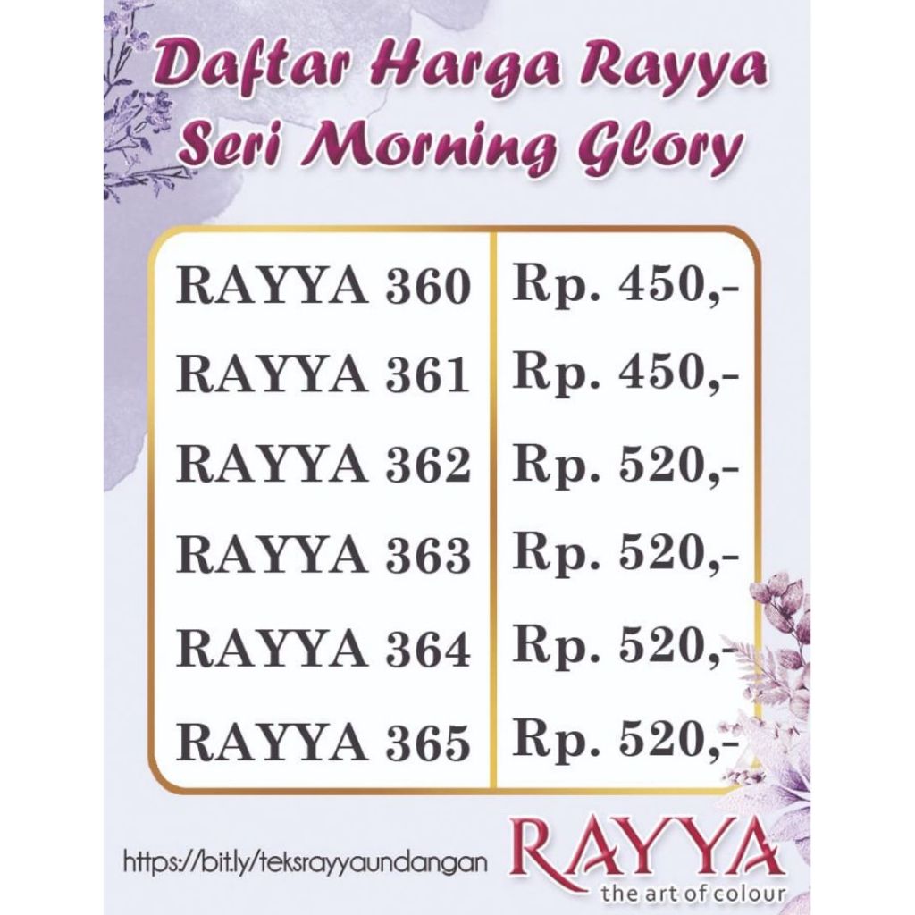 Jual Blangko Undangan atau Kertas Undangan Pernikahan Rayya 362 ...