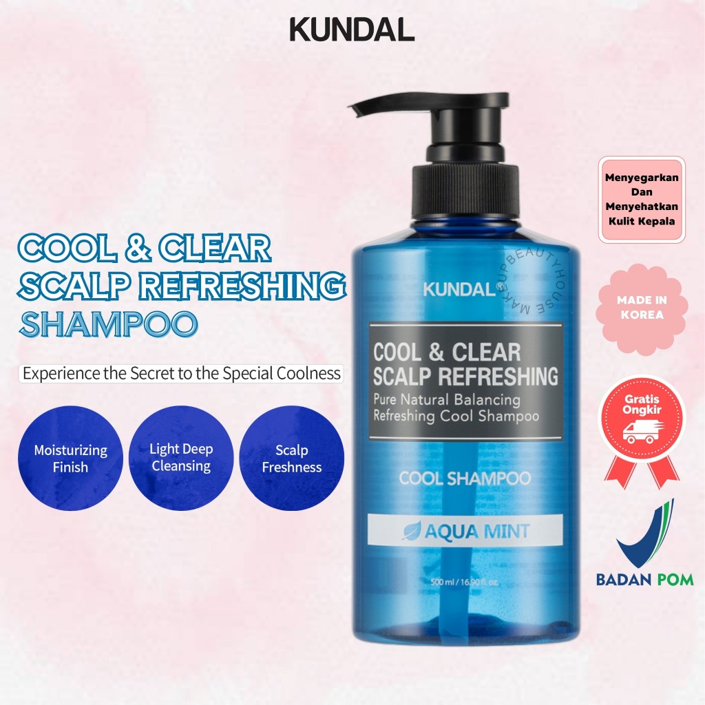 KUNDAL Cool and Clear Scalp Refreshing Shampoo Aqua Mint 500ml