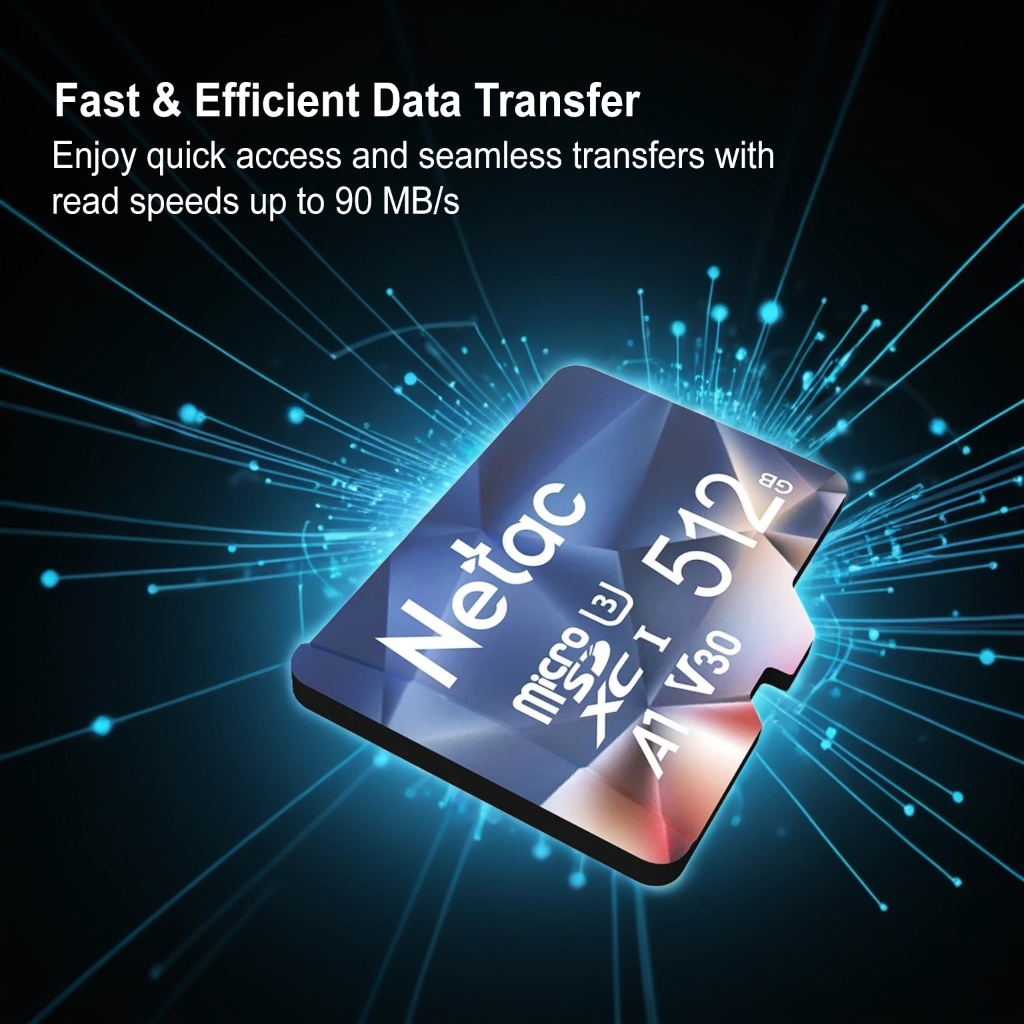 Jual Netac MicroSD P500 Ultra 128GB MicroSDXC Card V30/A1/U3 Class 10 ...