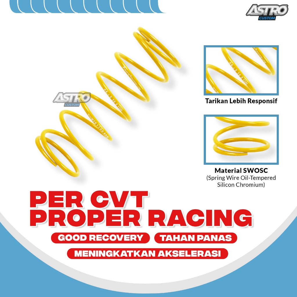 Jual Per CVT 1500 RPM Vario 125 150 PCX ADV 160 Stylo Proper Racing ...