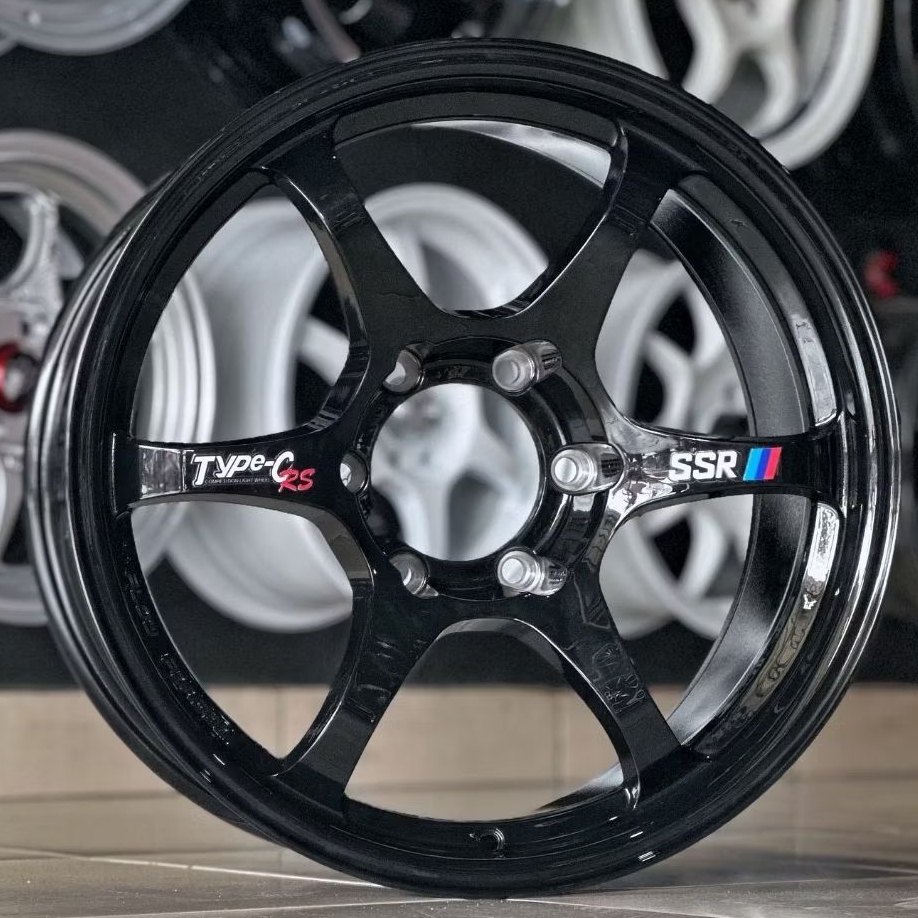 Jual velg mobil SSR TYPE C R18 BLACK GLOSSY PCD 6X139,7 velg racing R18 ...