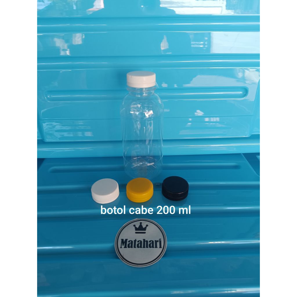 Jual BOTOL CABE 200 ML TUTUP SN / BOTOL AIR 200 ML / BOTOL PLASTIK 200 ...