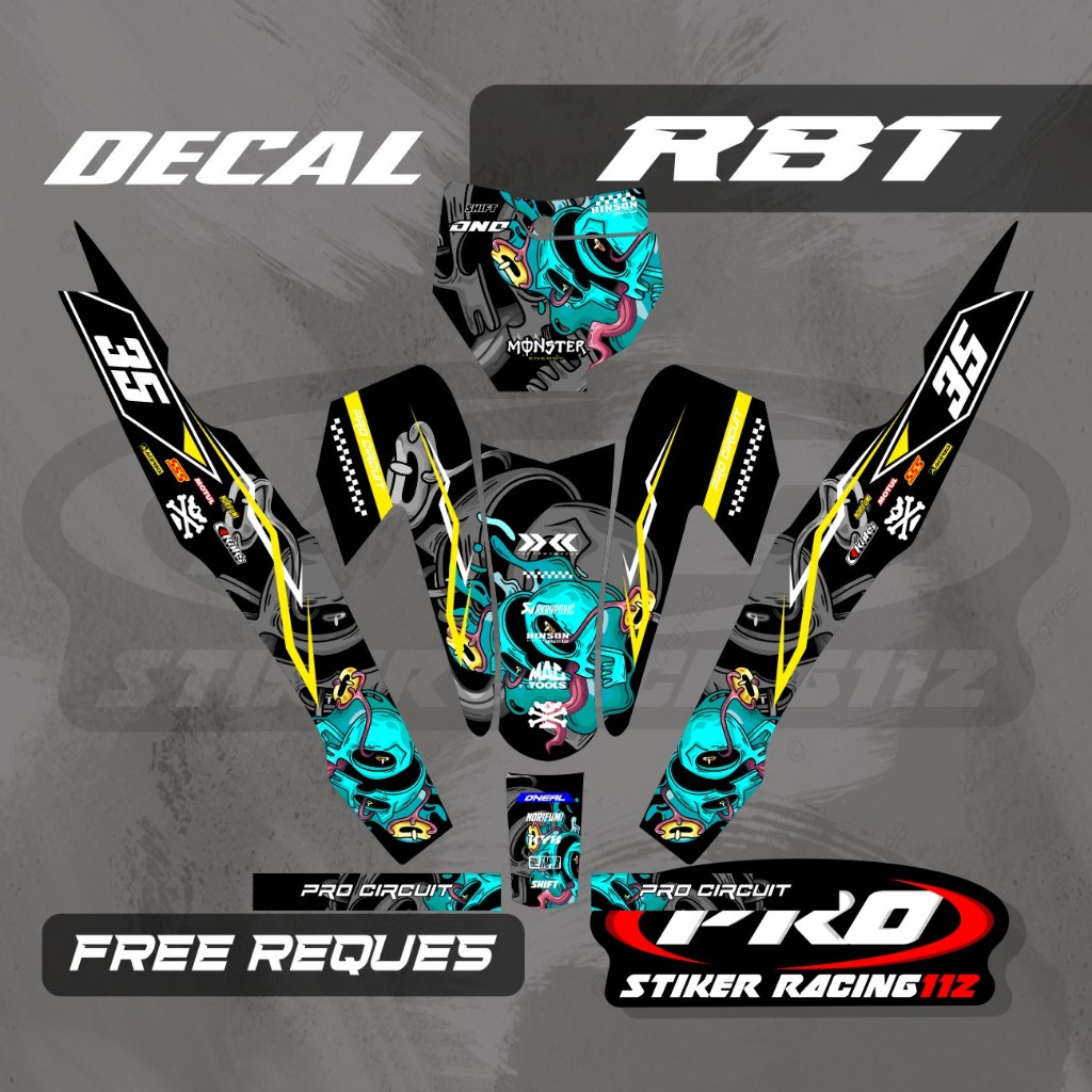 Jual DECAL RBT BODY JUPITER YAMAHA VEGA NEW FULL BODY DEKAL STICKER ...