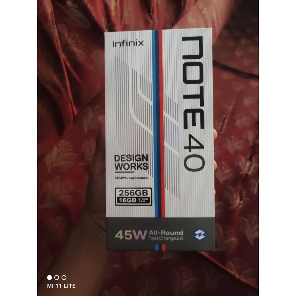 Jual Box Infinix note 40 bmw + charger 45 watt orian | Shopee Indonesia