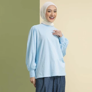 HijabChic Uzma Top | Atasan Kaos Combed Muslimah Simple Nyaman Lembut Lengan Pof Best Seller