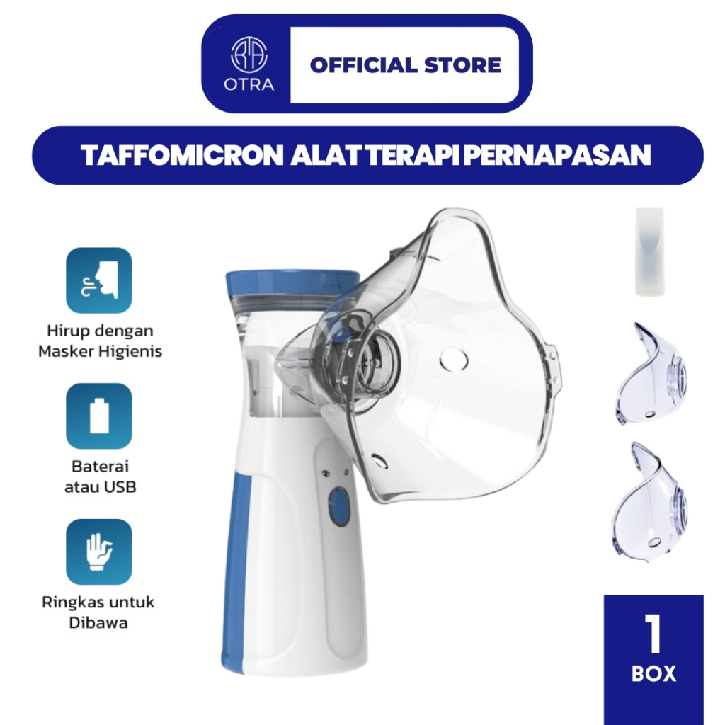 Jual TaffOmicron Alat Terapi Pernapasan Handheld Inhaler Nebulizer ...