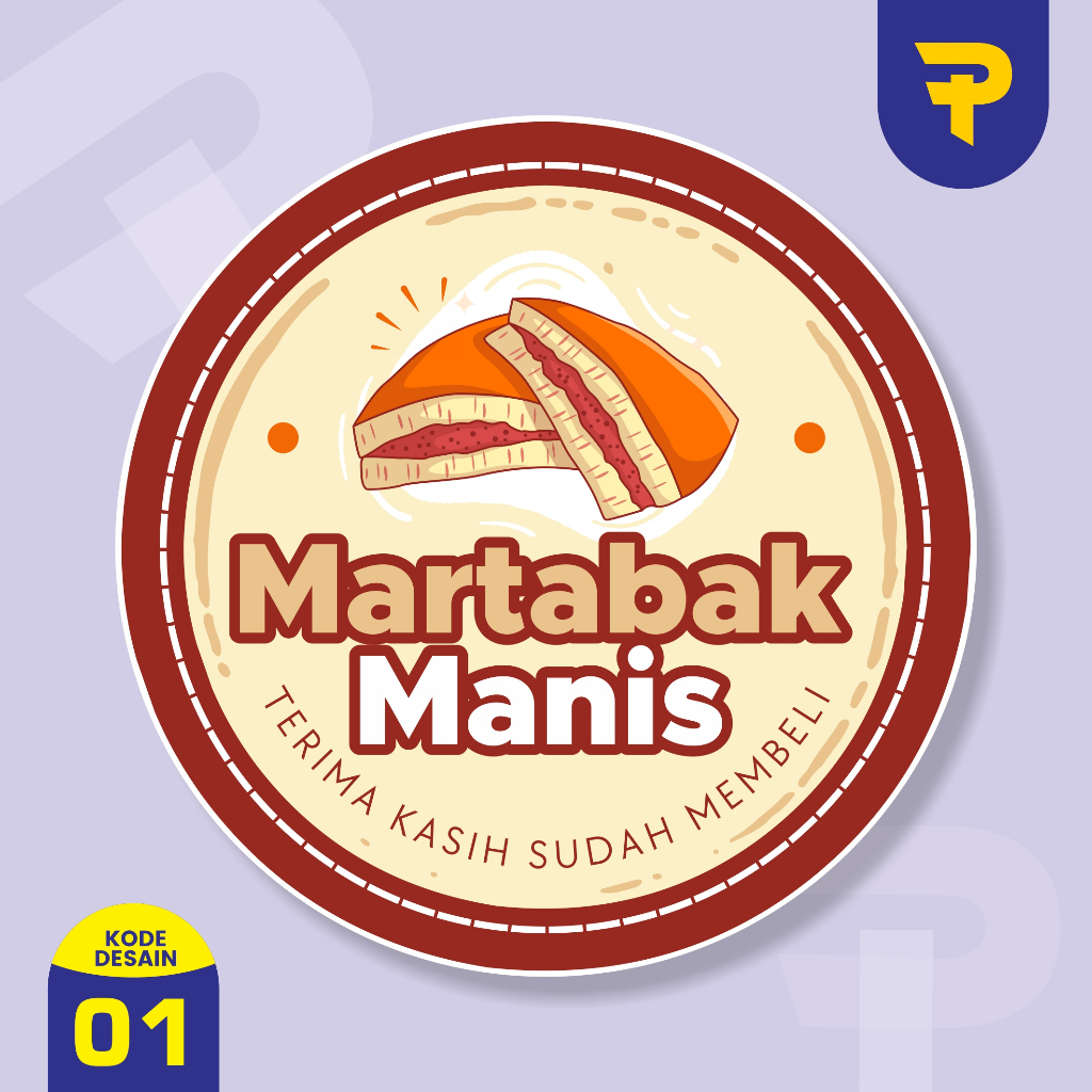 Jual stiker martabak stiker aneka kue stiker martabak manis | Shopee ...
