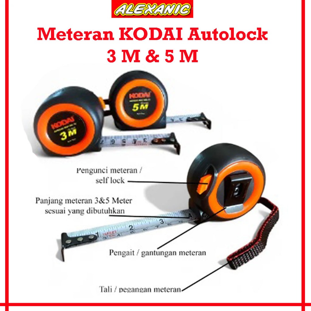 Jual Meteran Roll 3 M 5 M | Meteran 3 Meter Meteran 5 Meter | Meteran ...