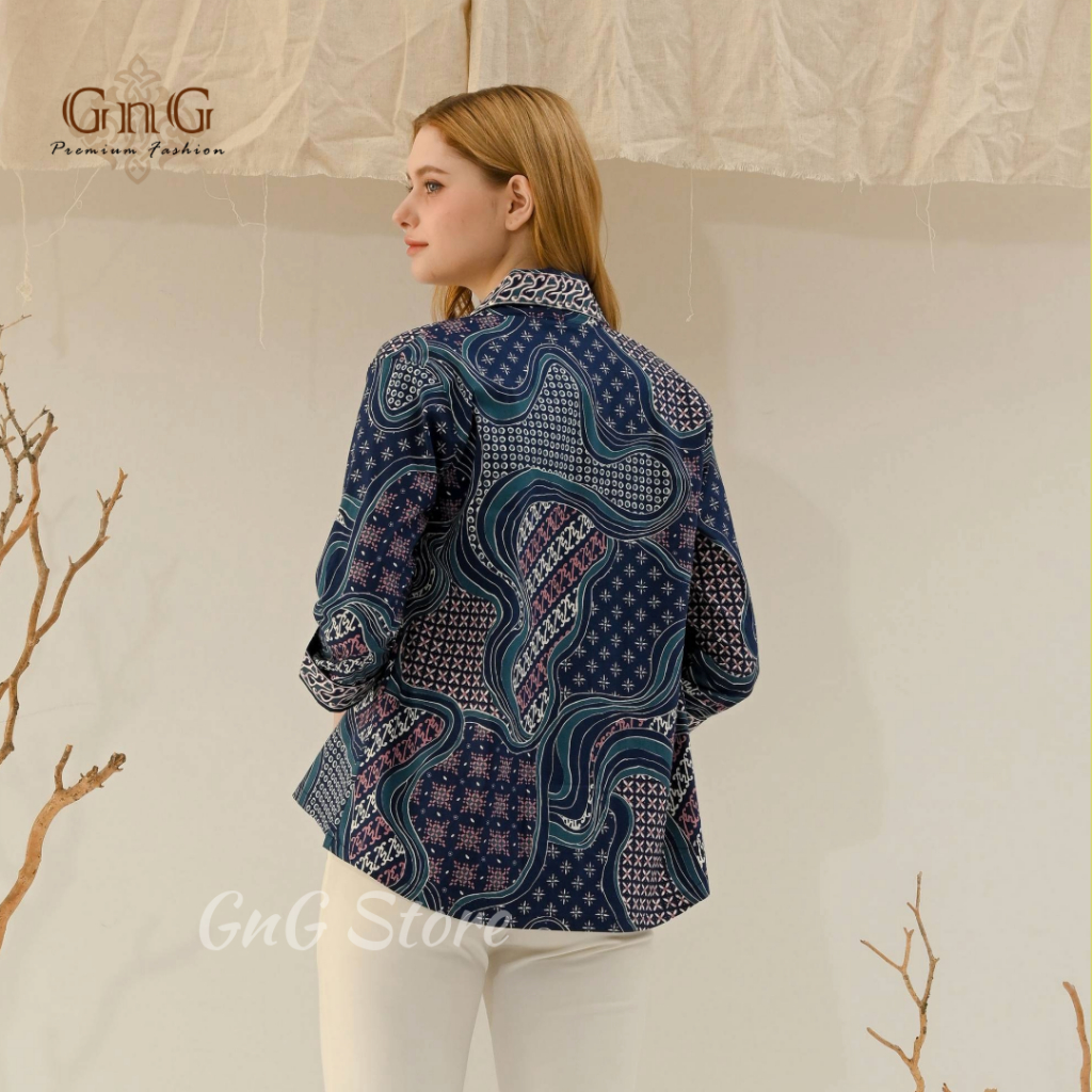 Jual Outer Batik wanita 241 PHD / Luaran Batik / Rompi Batik/ Batik ...