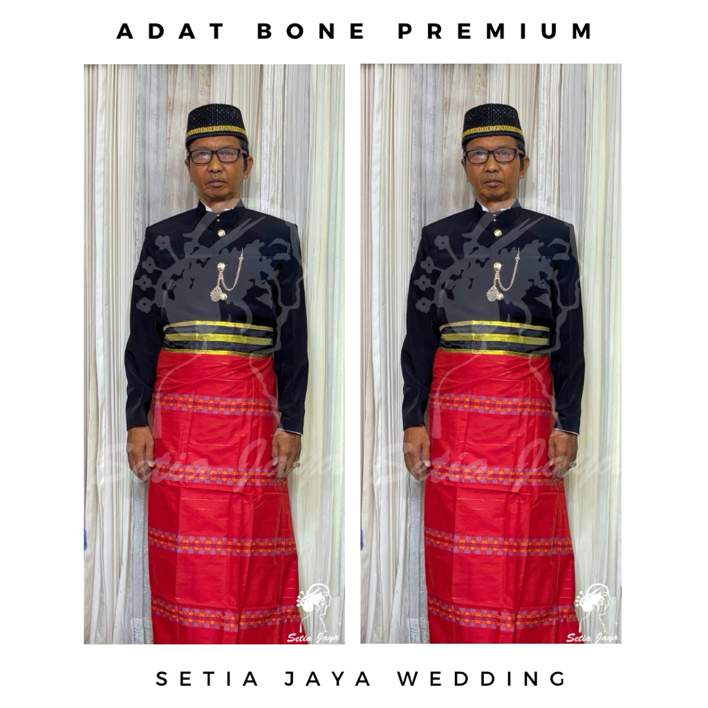 Jual Set Jas Premium Tutup Satu Set Songkok Khas Bugis Makassar Bone ...