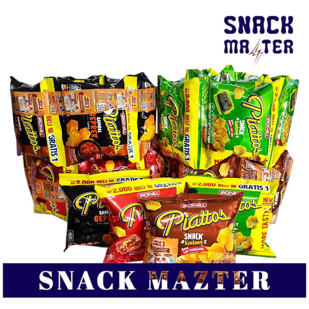 Jual Piattos Regular RENCENG - Netto 18gr x 10 bks | Shopee Indonesia