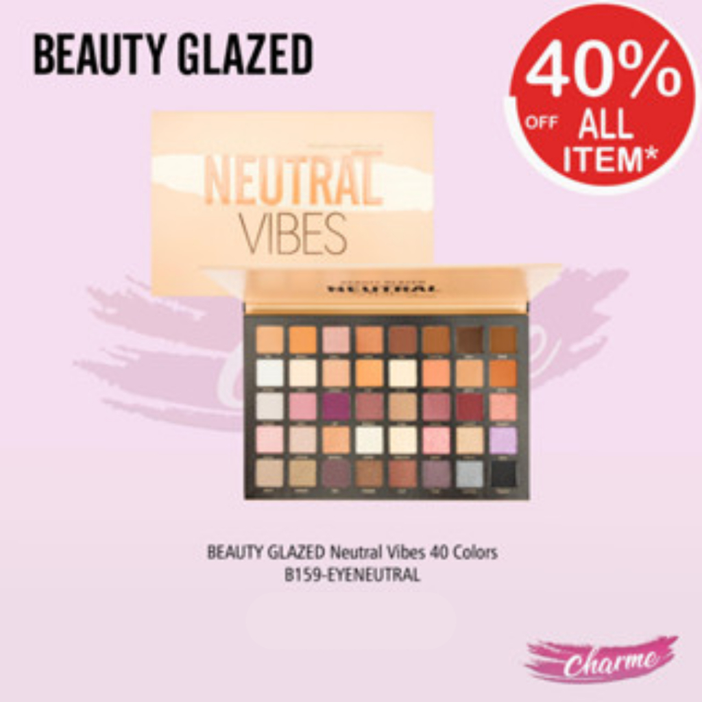 Jual (READY & ORI) Beauty Glazed NEUTRAL VIBES Eyeshadow Colorful Charm ...