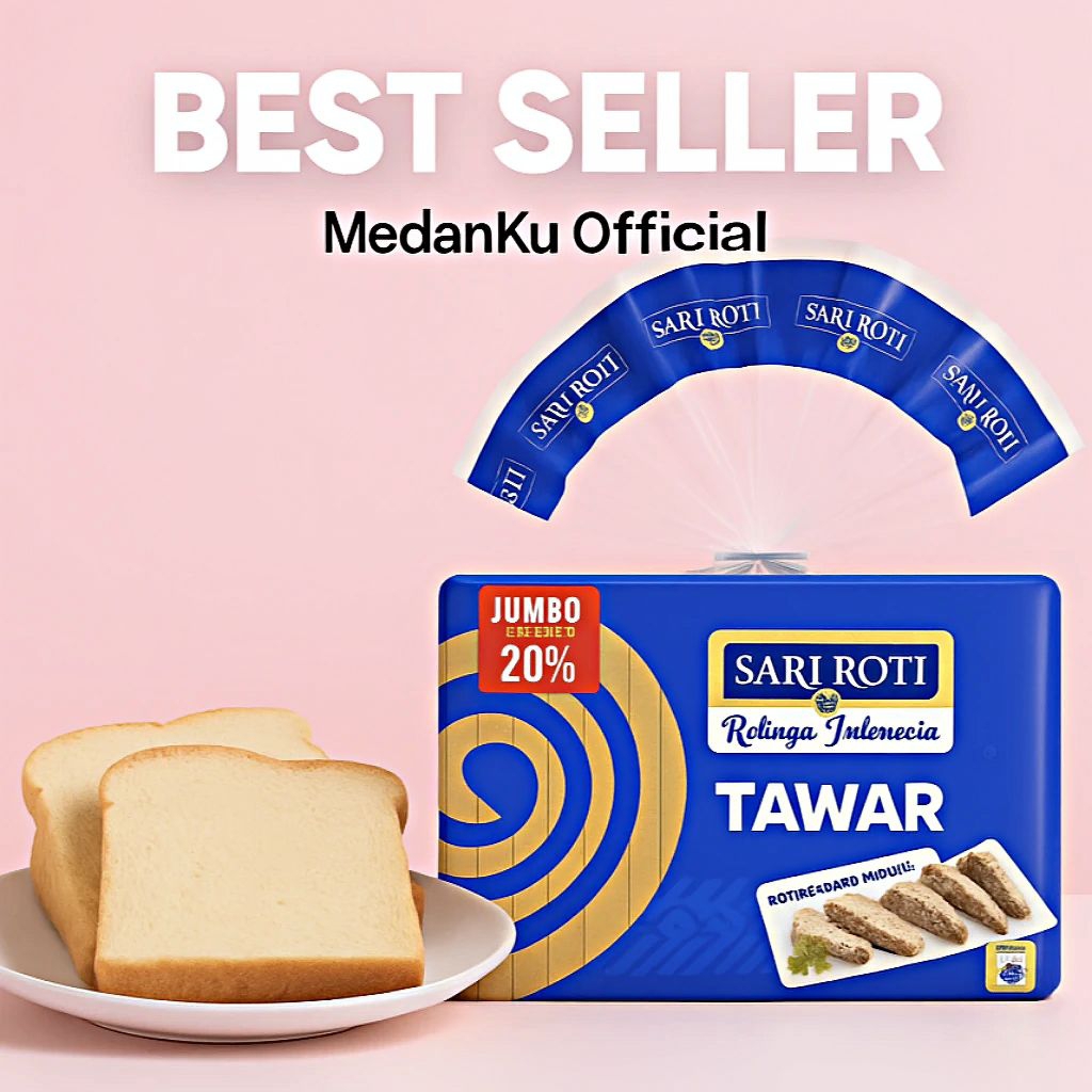 Jual SARI ROTI TAWAR JUMBO - ISI 15 LEMBAR | HEMAT 20% | FRESH & AMAN ...