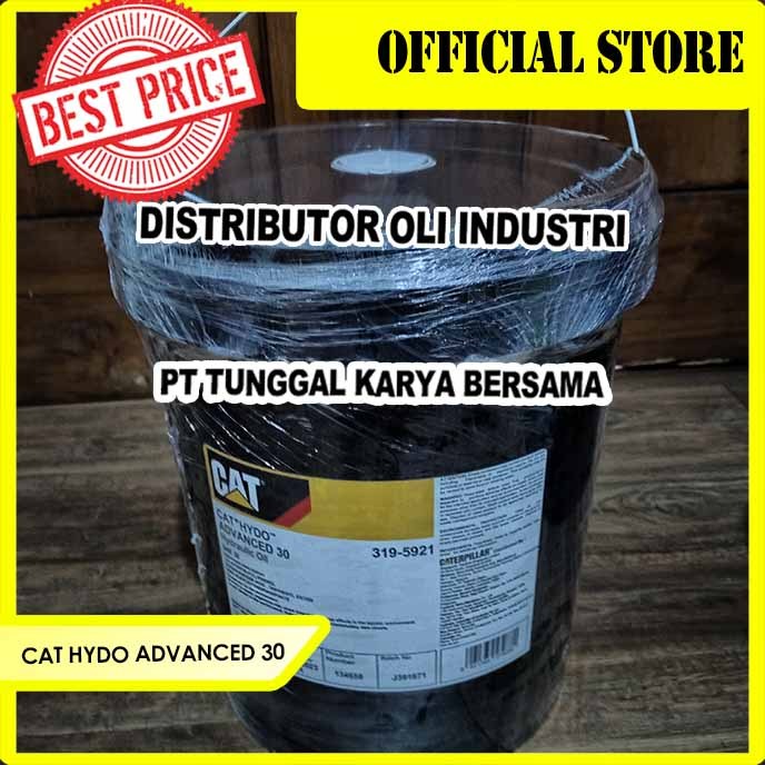 Jual CAT HYDO ADVANCED 30 ( HYDRAULIC OIL SAE 30 - 20 Liter ) | Shopee ...