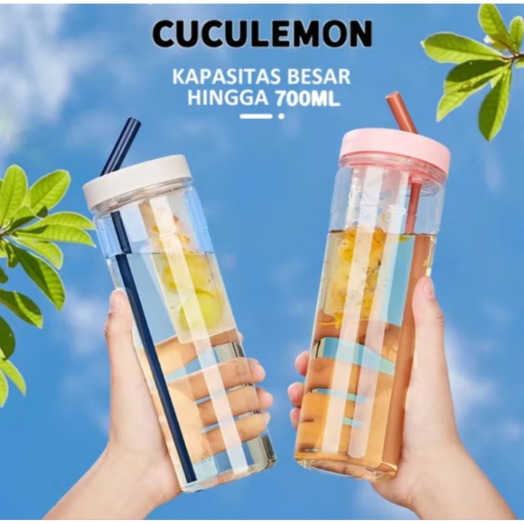 Jual botol minum transparan kapasitas 700ml | Shopee Indonesia