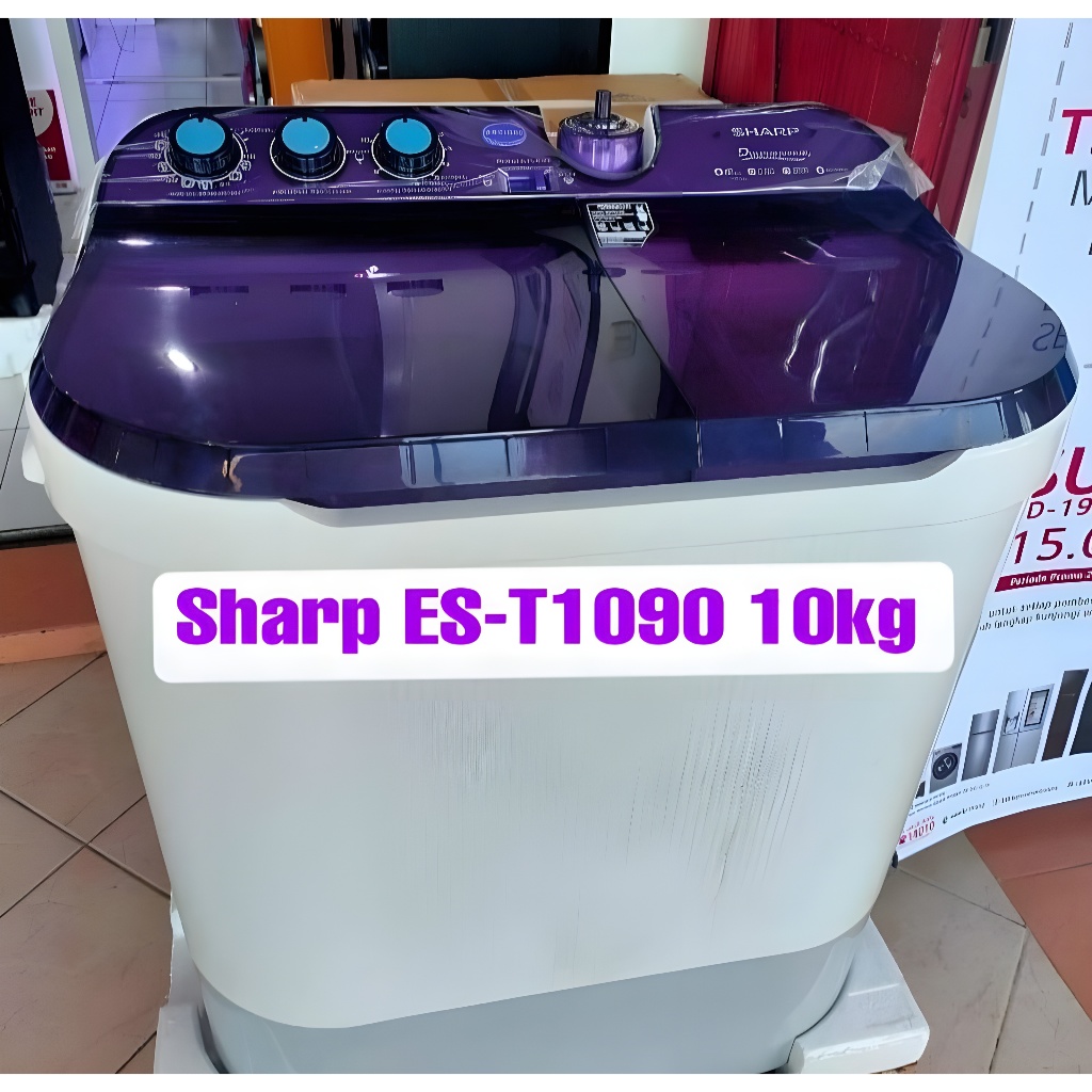 Jual MESIN CUCI 2 TABUNG SHARP EST 1090 10 KG / EST 1070 9KG NEW ...