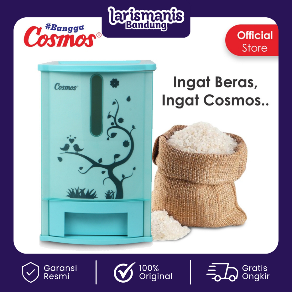 Jual Cosmos Rice Box 007-Pundi Tempat Penyimpan Beras 7 KG | Shopee ...