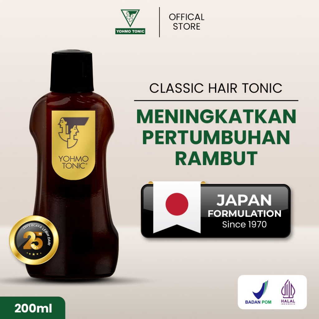 Jual Yohmo Hair Tonic Penumbuh Penebal Rambut 200ml | Shopee Indonesia