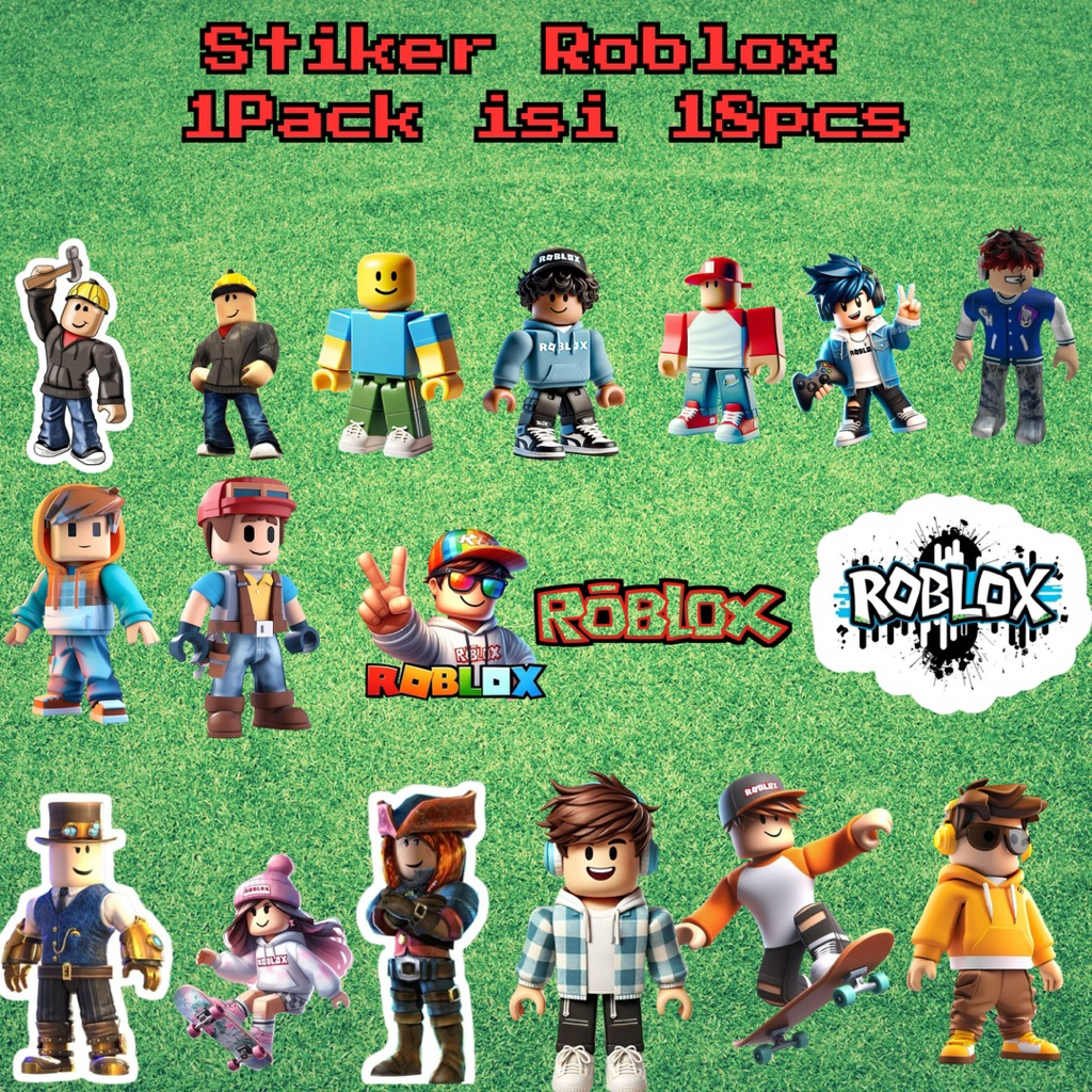 Jual RBLX | Stiker Roblox | Sticker | Game Rblx | 1pack isi 18pcs ...
