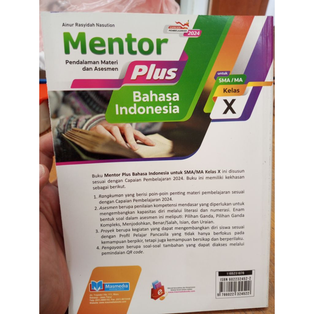 Jual Buku Mentor Plus Bahasa Indonesia SMA Kurikulum Merdeka CP 2024 ...