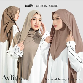 Kalifa Aylin Series Hijab Pashmina Malay Inner Curve Instan KRDMLY001