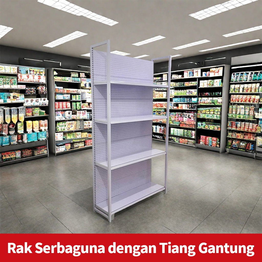 Jual Aoe - Rak Serbaguna 4 Tingkat dengan Tiang Gantung – Rak Toko ...