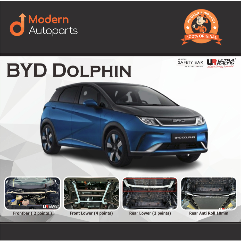 Jual PAKET Stabilizer Ultra Racing BYD DOLPHIN 1 SET Plug n Play ...
