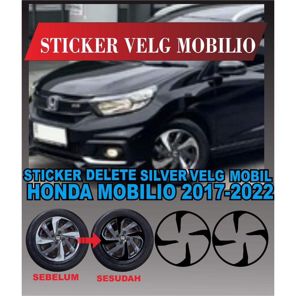 Jual STICKER VELG MOBIL/ DELETE SILVER VELG MOBIL/ STICKER VELG HONDA ...
