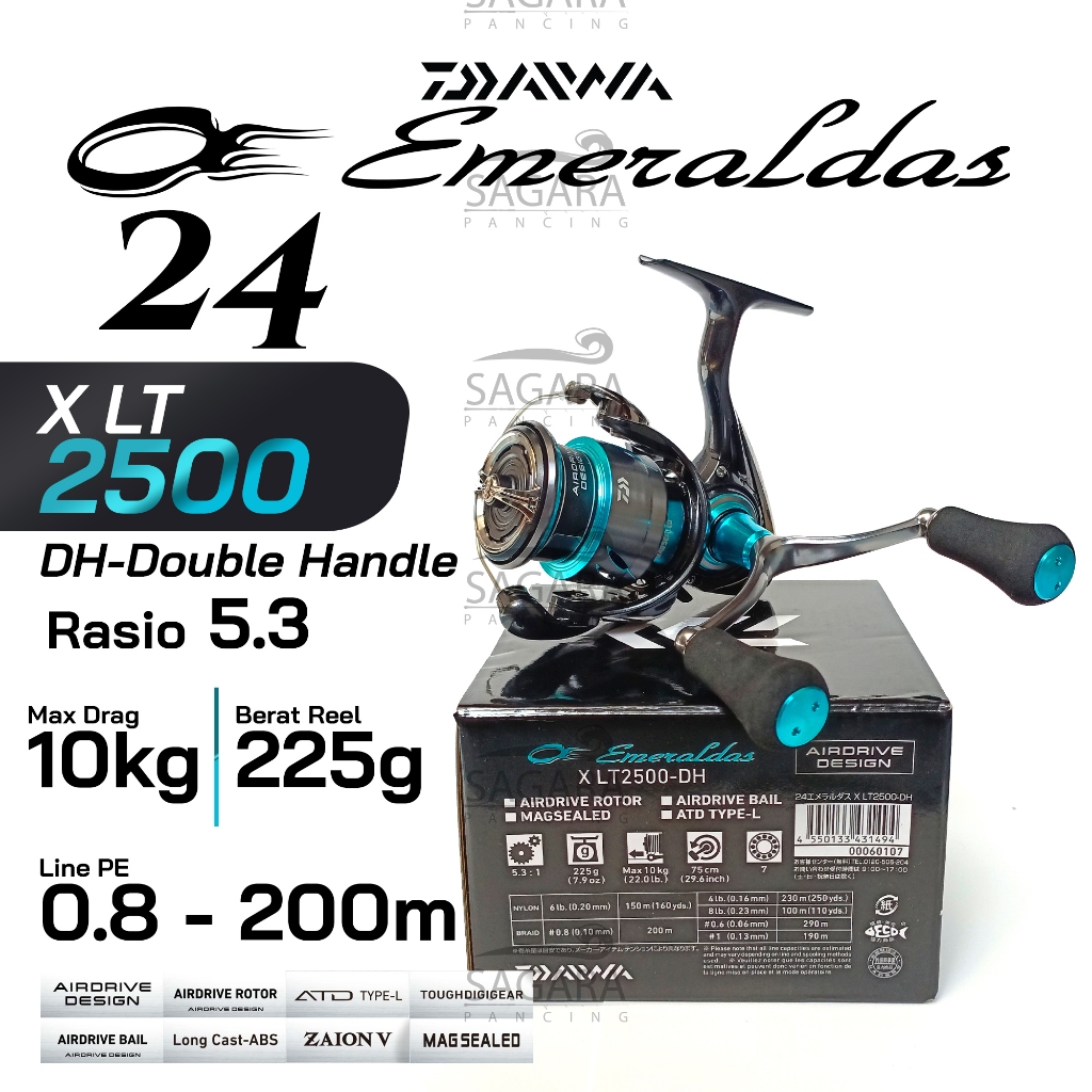daiwa double handle reel LX300HL Lexa Baitcasting line friction becomes a thing of the past Jual Reel Daiwa Emeraldas X