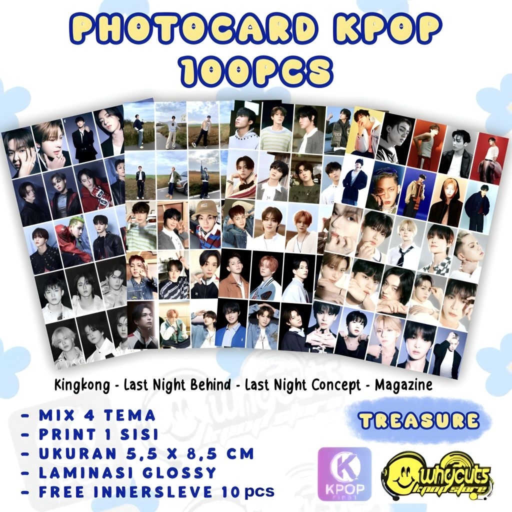 [100pcs] NEW PC PHOTOCARD SET ISI 100 pcs KPOP PC ALBUM CONCEPT FREE INNER SLEVE10 LEMBAR TIDAK LAMINASI BAHAN TEBAL 310gsm